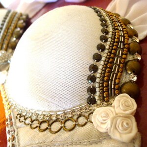 Perfectly Beautiful Tribal Fusion Crystal Skull Belly Dance Bra customized just for You image 4