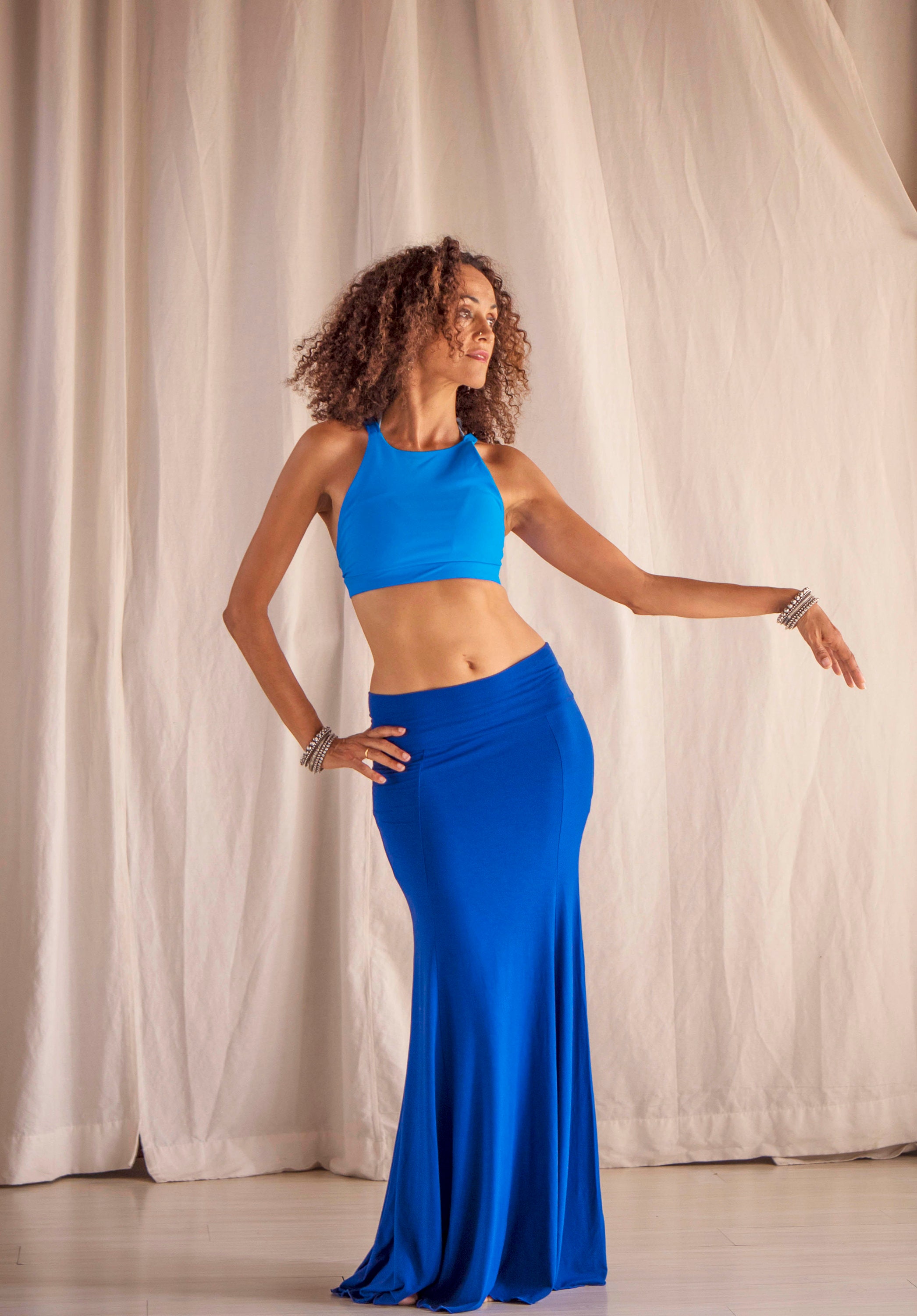 Diva Skirt - Bellydance Mermaid Cut Skirt in Rayon Spandex