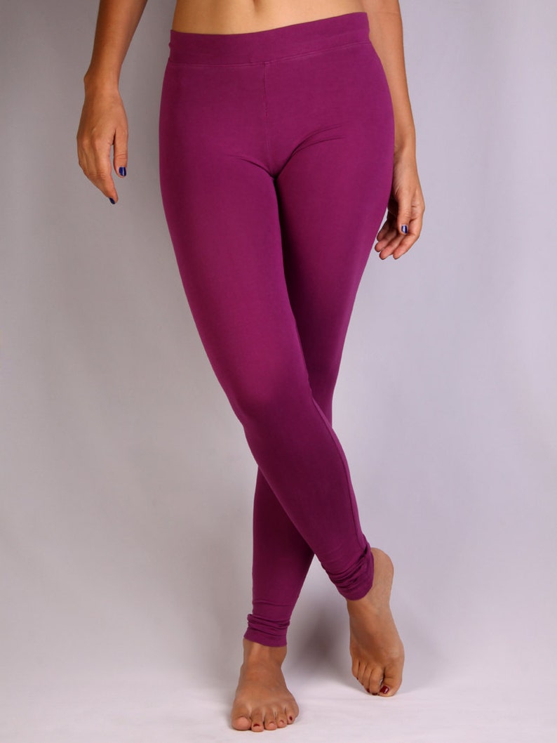 Purple India Leggings in Rayon Lycra Dance Wear Yoga Wear Etsy