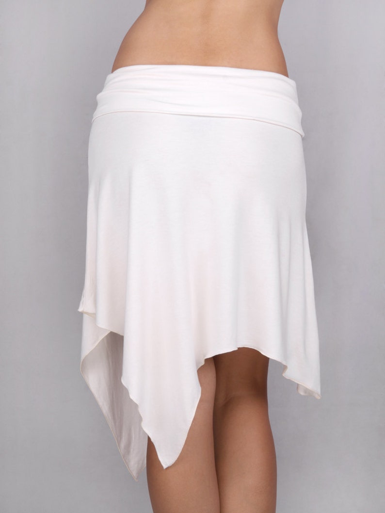Muriele Overskirt in Rayon Lycra OFF WHITE Dance wear, Yoga wear, Active wear, Casual wear image 2