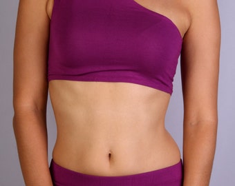 Diagonal Top in Rayon Spandex - Dance wear, Yoga wear, Active wear, Casual wear