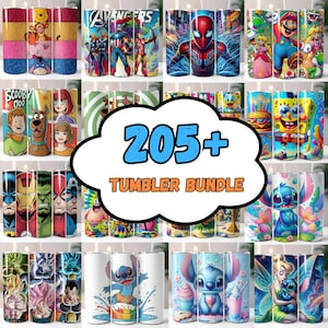 205 + Cartoon Tumbler Wrap, 20 Unzen Tumbler Wrap Sublimation, Kinder Cartoon Tumbler Wrap, 20 Unzen Kinder Tumbler Wrap, Tumbler Cartoon Wrap Bundle