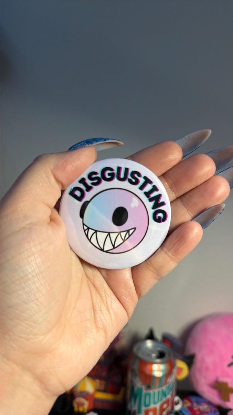 Disgusting! TADC Bubble Decorative Meme Button - Etsy