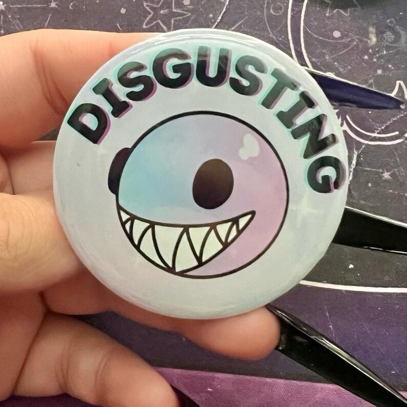 Disgusting! TADC Bubble Decorative Meme Button - Etsy
