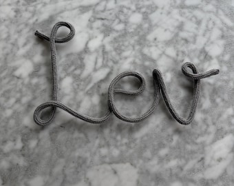 Personalized Knit Wire Name Sign – Large, Custom Nursery & Kids Room Décor
