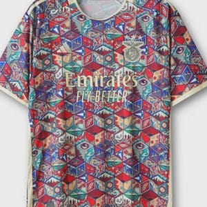 Camiseta de fútbol del SL Benfica con dibujos animados, edición especial 2023/24 - Camiseta de fútbol SLB Comics - Idea de regalo