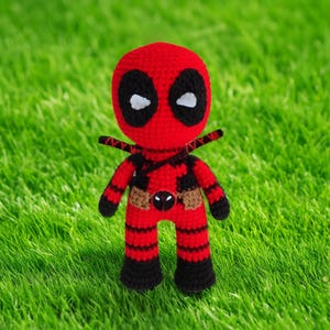Deadpool Crochet Pattern: Amigurumi Hero Doll (PDF Pattern)