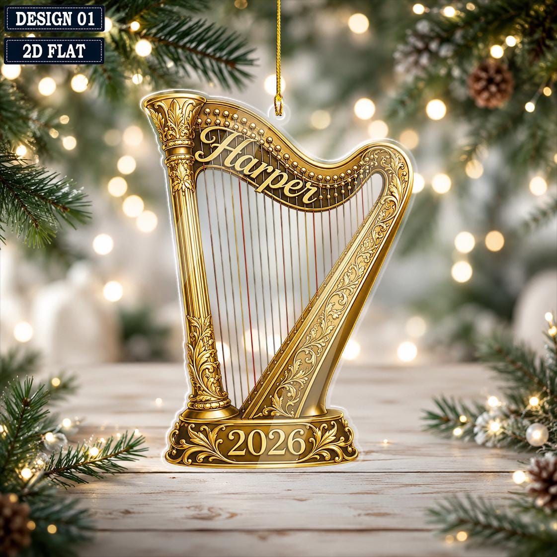 Harp ornament - Etsy 日本