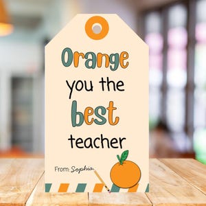 Teacher Appreciation Gift Tag, Printable Gift Tag for Your Favourite Teacher, Teachers Week Gift Tag