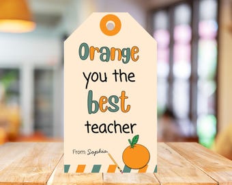 Teacher Appreciation Gift Tag, Printable Gift Tag for Your Favourite Teacher, Teachers Week Gift Tag