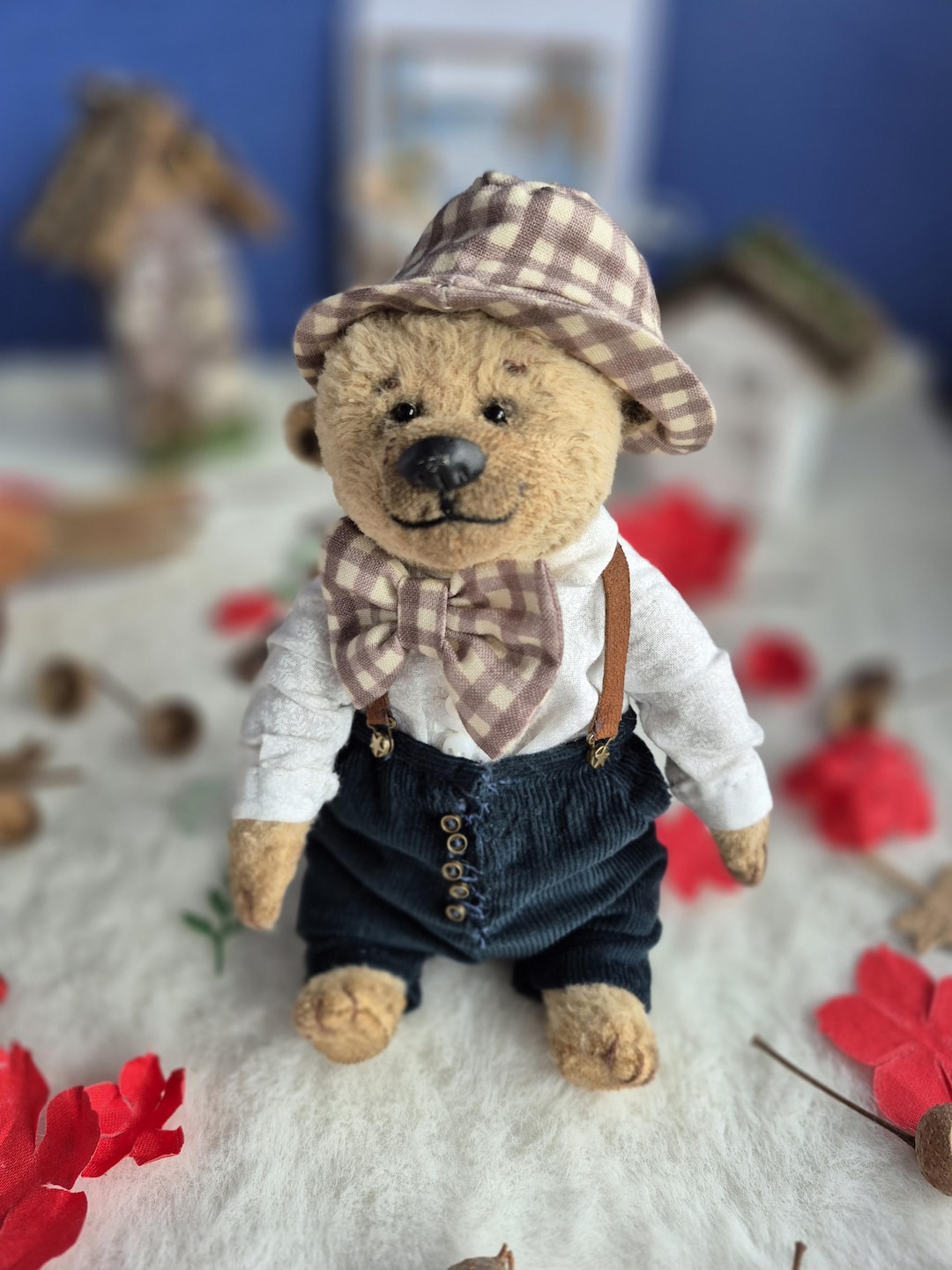 Archie – Handmade Teddy Bear – Vintage Stuffed Animal Toy – Soft ...