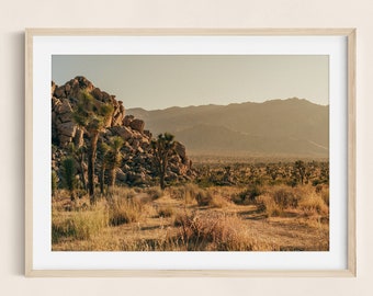 Joshua Tree Landscape Print - California Desert Wall Art, Home Decor, Artistic Joshua Tree Photo, Nature Inspired Wall Art