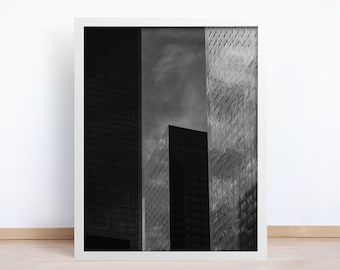 Los Angeles Photo, Digital Download, Cityscape, DTLA Photo, Black And White, Los Angeles, Office Art, Wall Art, Home Decor, Printable