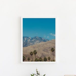 Palm Tree Photo, Digital Download, Palm Tree Printable Art, Palm Springs Photo, Palm Springs Art, Palm Springs Decor, Wall Art, Boho Decor