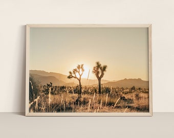 Joshua Tree Photo, Digital Download, Joshua Tree Sunset, Joshua Tree Wall Art, Boho, Boho Decor, California Wall Art, Home Decor, Printable