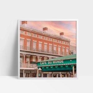 Cafe Du Monde, Printable, Cafe Du Monde Art, Cafe Du Monde Downloadable, Cafe Du Monde Poster, French Quarter, New Orleans Art, NOLA Print image 1