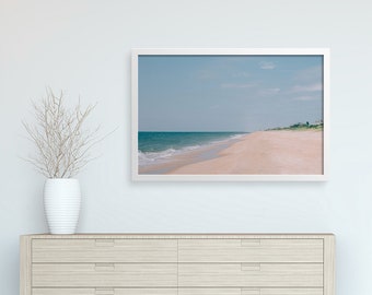 Hamptons Beach Photo, Digital Download, New York Beach, Minimalist Beach Landscape, Beach Landscape, Large Wall Art, Home Decor, Beach Decor