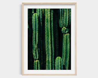 Modern Cactus Print: Southwestern Boho Desert Wall Art