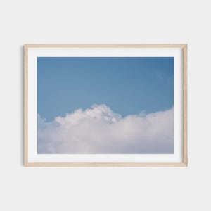 Blue Sky Cloudscape Print: Minimalist Nature Photography