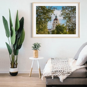 Pasadena City Hall Print - Los Angeles Architecture Photo, Office Wall Art, Elegant Pasadena Art, Urban Decor, Architectural Wall Decor