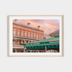 Afdruk Cafe Du Monde: kunst in de Franse wijk New Orleans