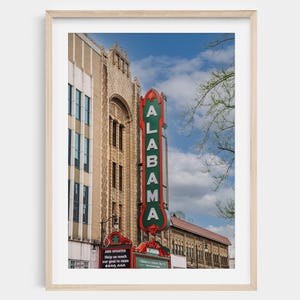Vintage Alabama Theater Print: Birmingham Landmark Photography