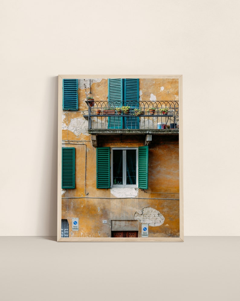 Italian Shutters, Printable, Italy Photos, Sienna Italy Photography, Italy Wall Art, Italy Print Art, Colorful Italian Homes, Home Decor image 2
