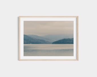 Impression Lake Placid : Whiteface Mountain, oeuvre d'art maison du lac Adirondack