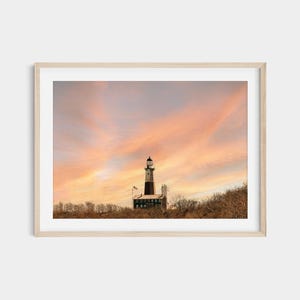 Montauk Lighthouse Print - Long Island Wall Art, New York Coastal Landscape, East Coast Lighthouse Photo, Montauk Home Decor