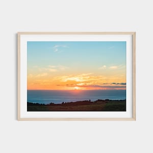 Lanai Sunset Beach Print: Tropical Hawaii Wall Art