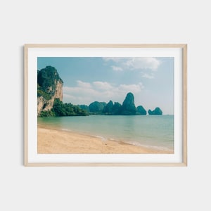 Krabi Thailand Beach Print: Tropical Seascape Photography, Travel Wall Art