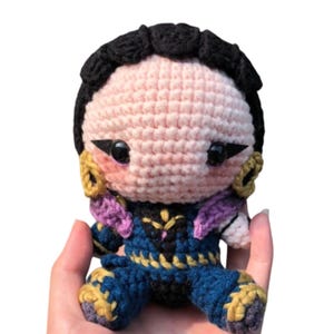 Reyna Valorant häkeln, Reyna Valorant Amigurumi Plushie, Reyna Charakter, Reyna Häkelpuppe, Reyna Cosplay, Valorant Geschenk