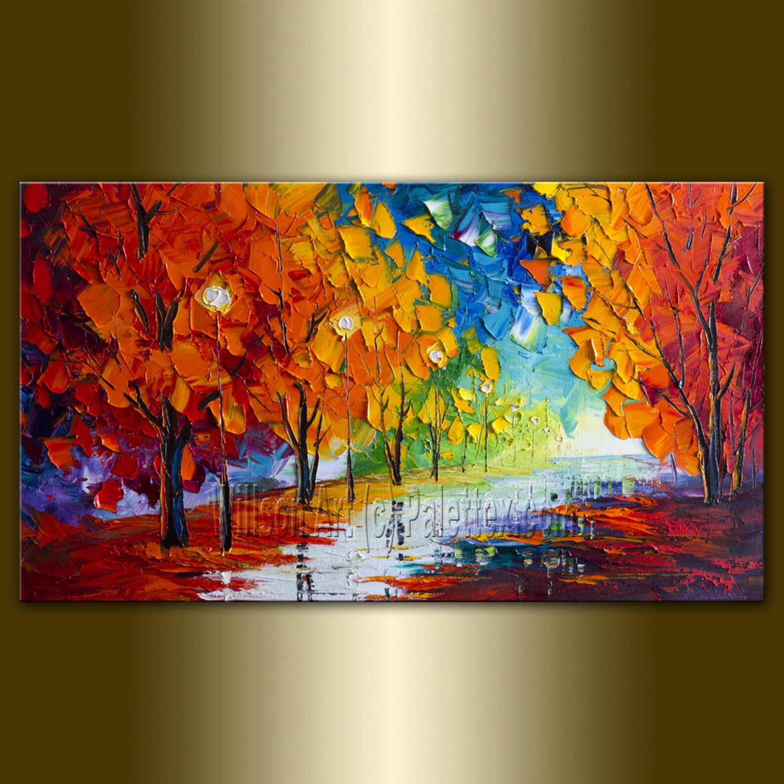 CUSTOM Original Textured Palette Knife Landscape Painting Oil Etsy