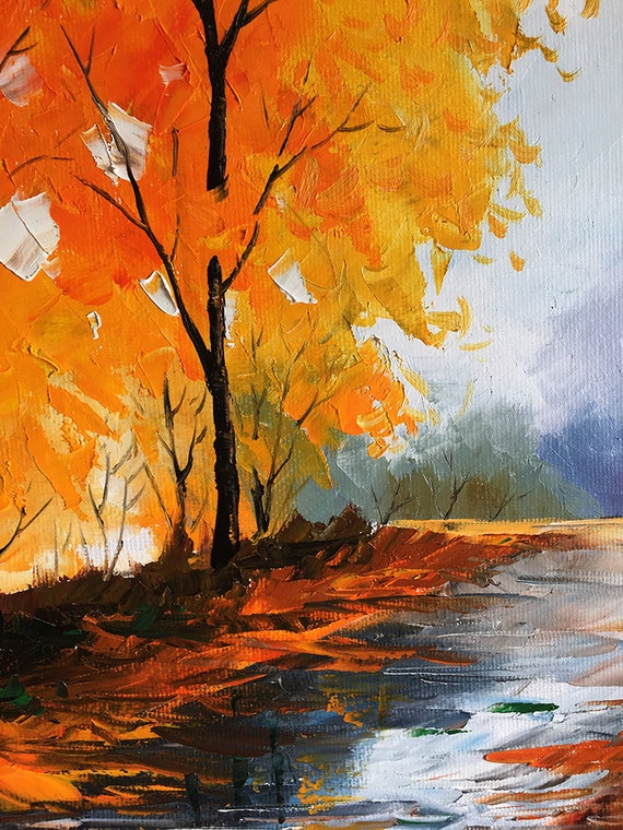 6-Piece Autumn Landscape Theme Oil Painting Canvas Set Multicolour price in  UAE, Noon UAE