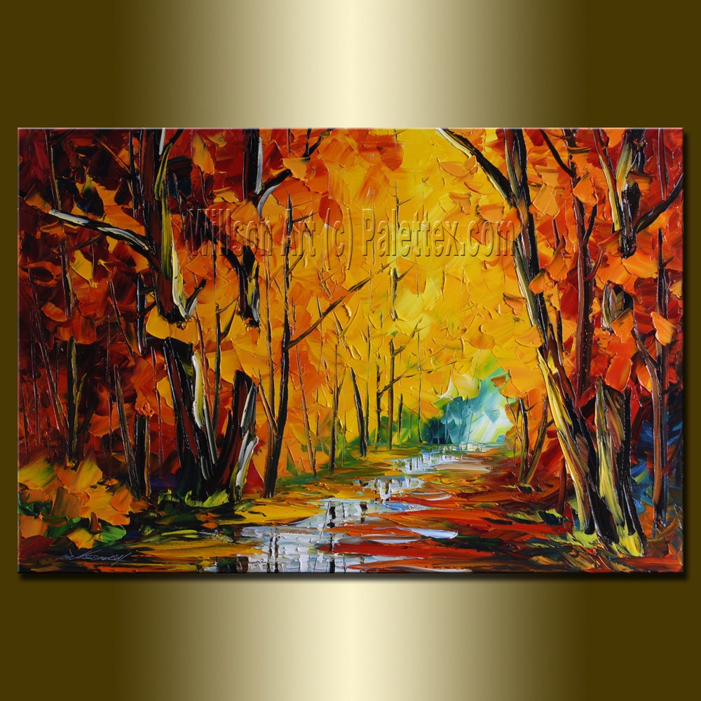 Metuu Modern Canvas Paintings, Texture Palette Knife Landscape Paintin –  Pete's Home Decor & Furnishings