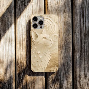 Elegant Cat Phone Case, Tough Cases for Pet Lovers, Galaxy Phone Cover, Cat Themed Gift, Unique Cat Art Case, Stylish Cell Phone Accessories