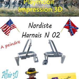 Custom Playmobil ACW 3D Printed - Northern Soldier - Harness 02