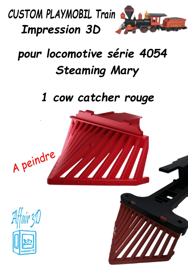 Playmobil Train 4054 Steaming Mary - Western - Chasse-buffle + Tête De Bœuf