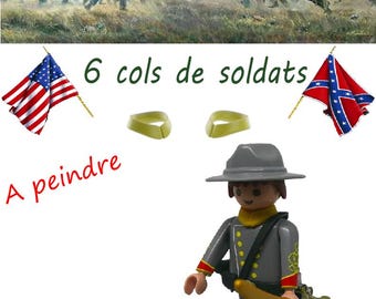 Gatling Custom Adaptable Sur Canon Playmobil Nordiste/Sudiste - Neuf, Accessoire Western
