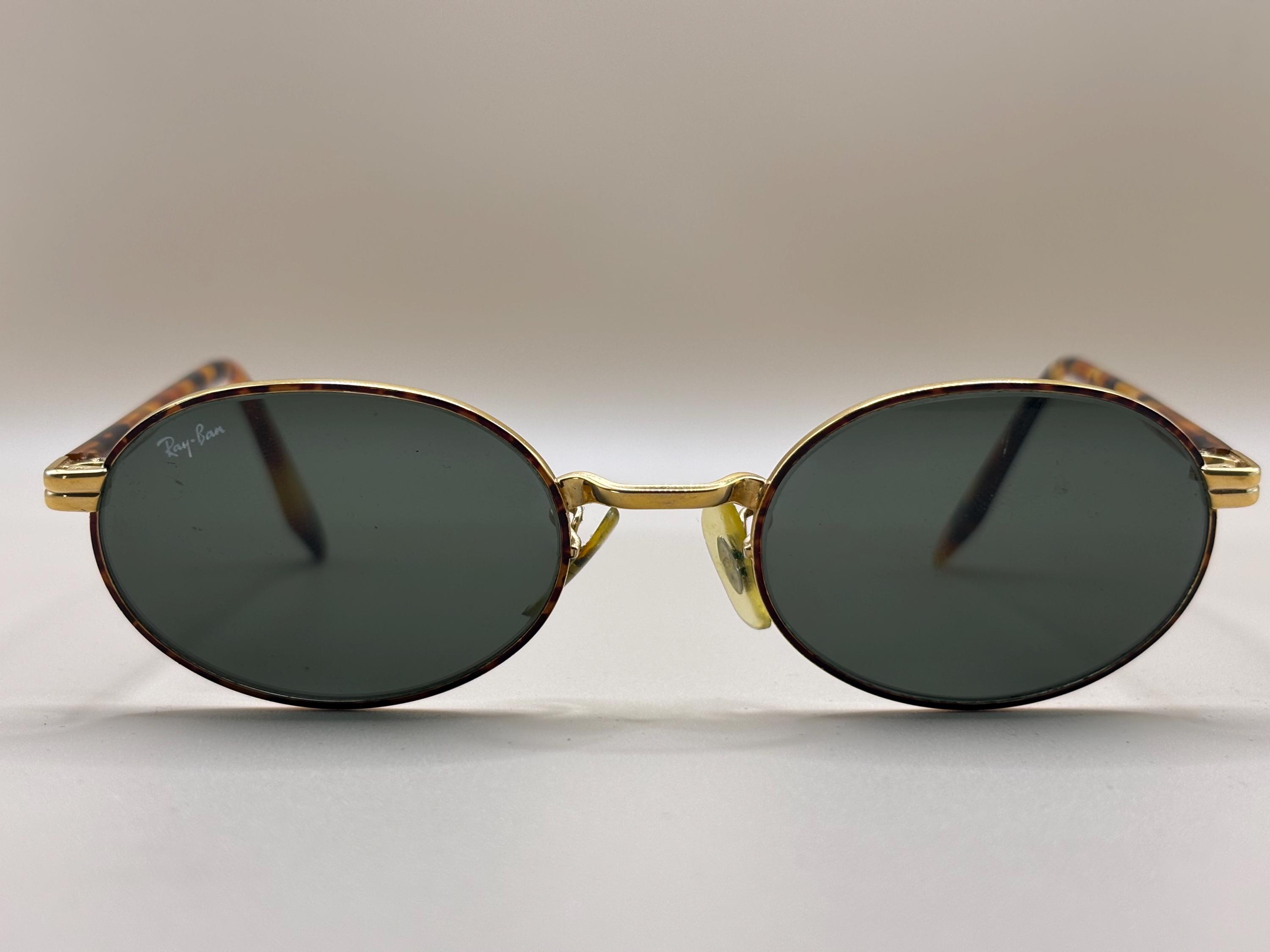 Ray-ban Bausch Lomb W2188 – Vintage 1990s Tortoise & Gold Oval