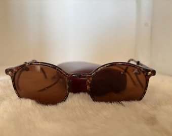 MEGA RARE Vintage Nintendo Sunglasses | Unique Mottled Round Frame with Gold Stars | Retro Gaming Collector's Mystery Item