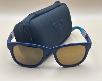 Roxy Runaway ERJEY03049/XBBY – Women's matte blue sunglasses with tie-dye temples – UV cat. 3 – Hard case – New
