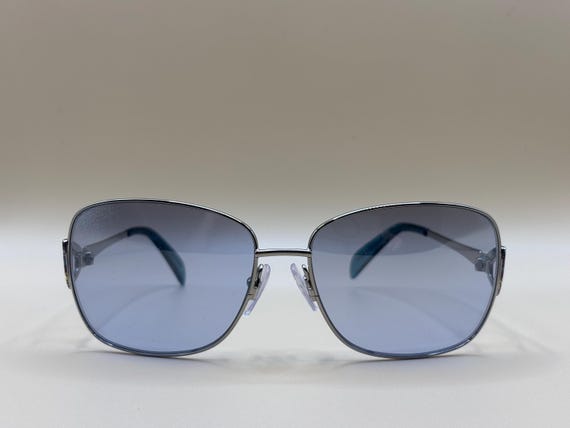 Emilio Pucci Metal Sunglasses Emilio Pucci EP116 16W Silver Floral Rimless Metal  main image 4