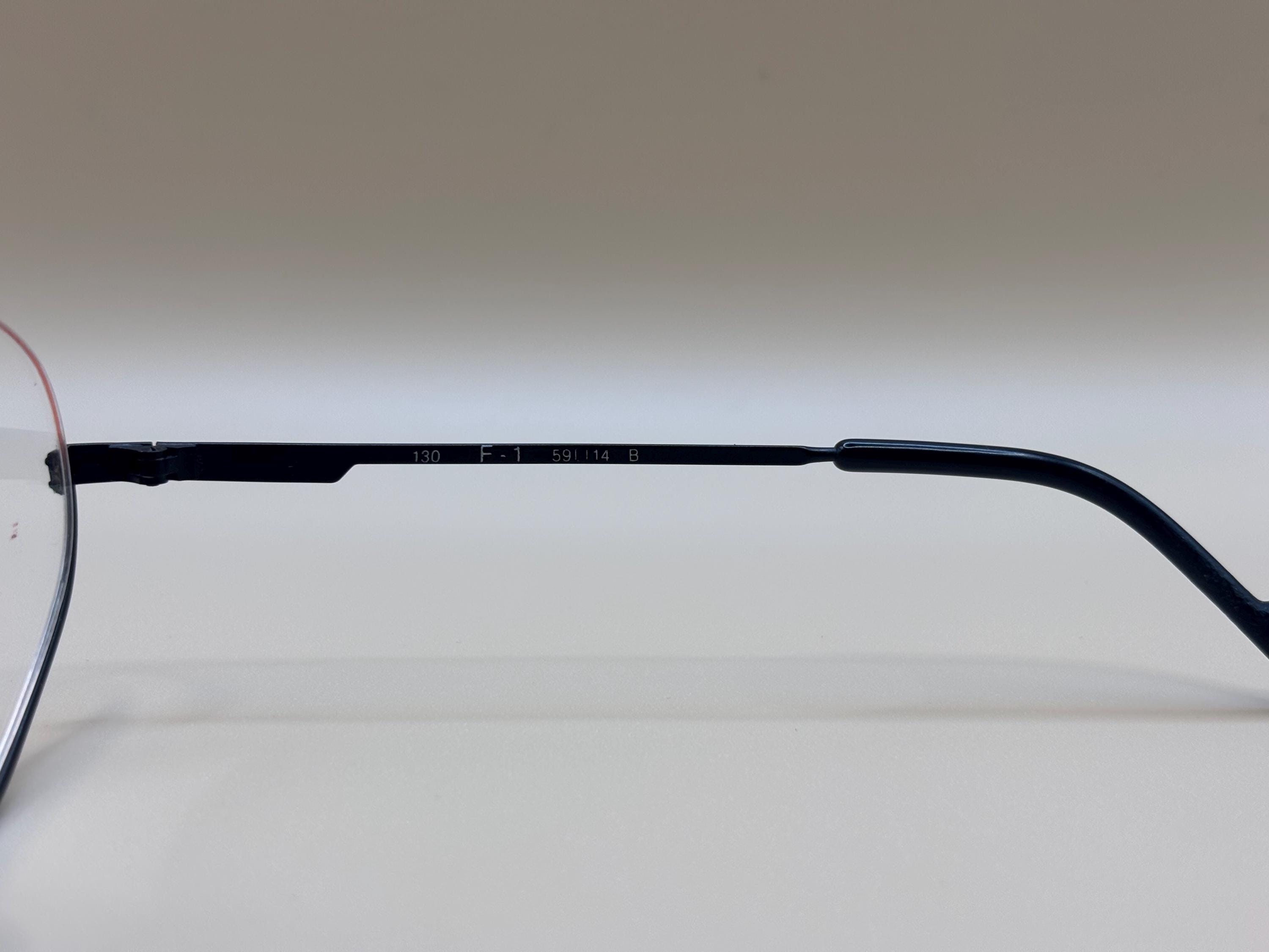 Vintage Ferrari Eyeglasses – Model F-1 59 14 130 – Made in Italy 