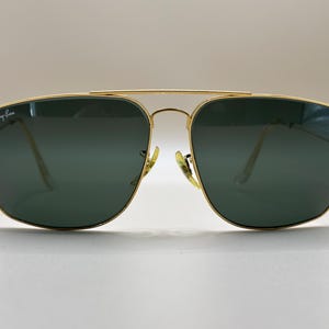 Ray-Ban Bausch & Lomb W0502 – Vintage 62-14 Gold Aviator Sunglasses – Made in USA