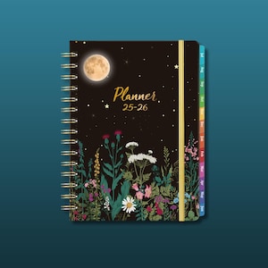 2025-2026 Academic Planner – July 2025 to June 2026 | Weekly & Monthly Layout | 2026 Agenda Back Pocket Thick Paper with Tabs | Gift Planner