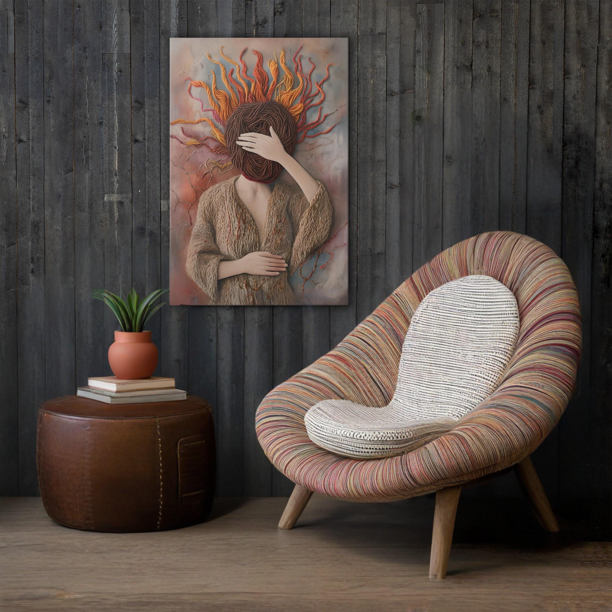 Surreal Wall Art – emotional wall decor  – boho abstract wall art , wall art for living room, wall art for living room, wall decor gift
