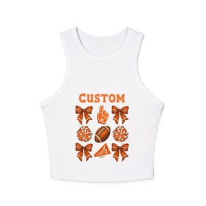 Anpassbarer Orangefarbener Game Day Tank