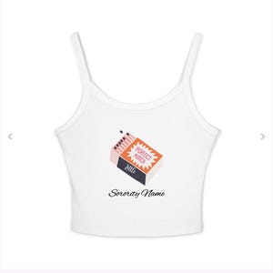 Sorority Big/Little Reveal Tank Top: Perfect Match - Little