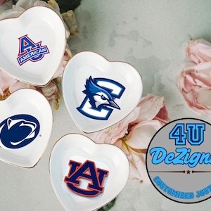 Custom University Logo Trinket Ring Dish,Personalized Graduation Gift for Her,Graduation University Jewelry Tray, 2025 Graduate Gifts